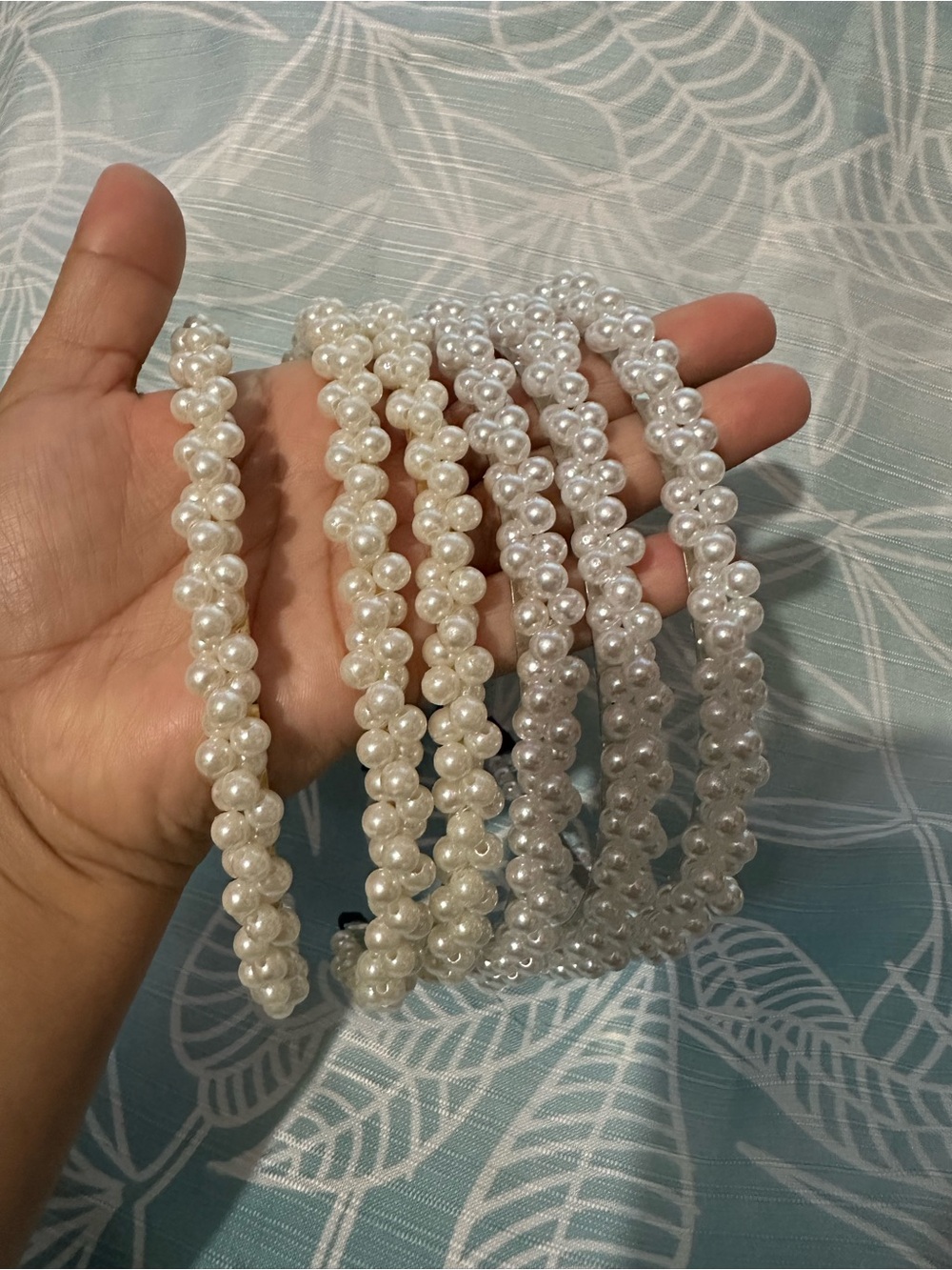 Pack of 6 pearls headband